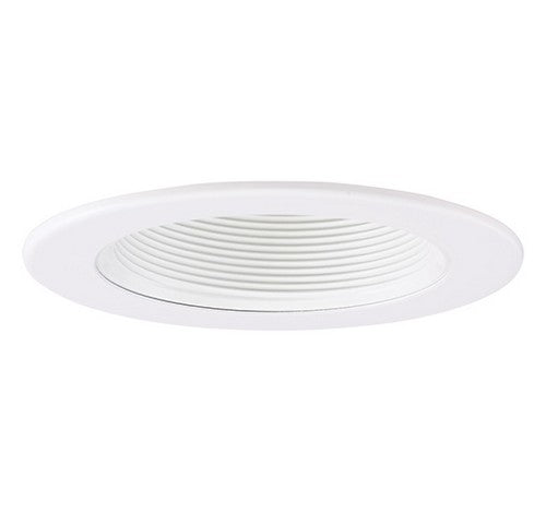 ELCO Lighting EL1494W 4" Adjustable Phenolic Deep Step Baffle Trim White
