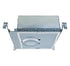Shallow IC housing with metallic frame and adjustable brackets, suited for 4" recessed lighting applications