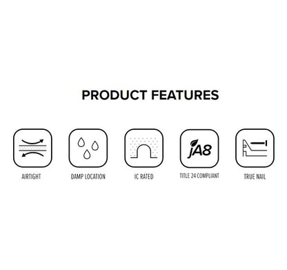 ELCO Lighting EL1499ICEAS 50W 4" Low Voltage Shallow IC Housing Electronic