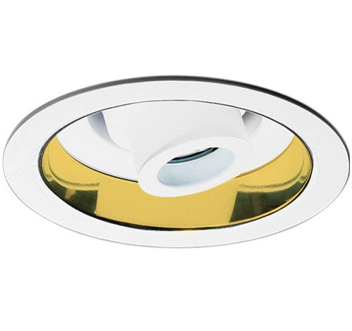 ELCO Lighting EL1511G 6" Adjustable Spot with Reflector Trim Gold with White Ring