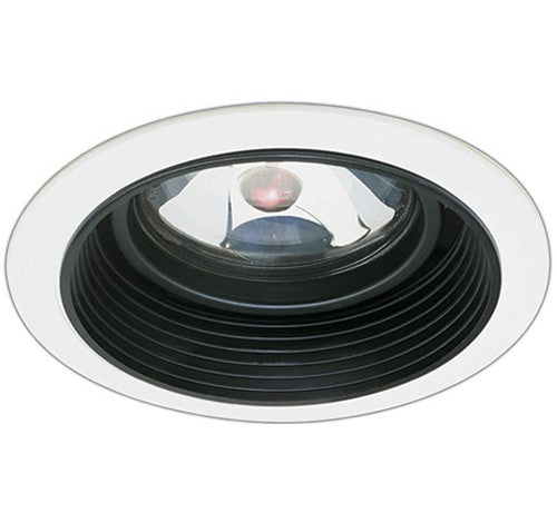 ELCO Lighting EL1575B 6" Baffle with Adjustable Gimbal Ring Trim Black with White Ring