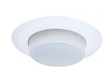 ELCO Lighting EL16SH 6 Inches Shower Trim with Drop Opal Lens White Lexan Finish