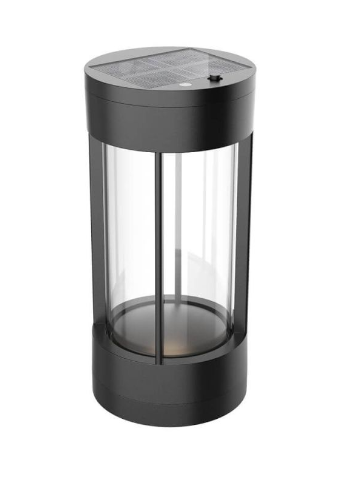 Kuzco Lighting EL17610-BK 10" Suara Tall Modern Outdoor Portable Lamp, Black Finish