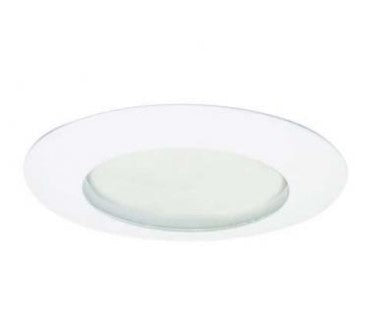 ELCO Lighting EL19B 6 Inches Shower Trim with Clear Lens Black Finish
