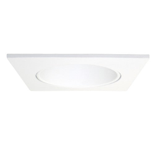 ELCO Lighting EL2321C 3″ Die-Cast Square Adjustable Reflector Trim Chrome with White Ring