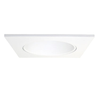ELCO Lighting EL2321C 3″ Die-Cast Square Adjustable Reflector Trim Chrome with White Ring