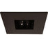 3" bronze square adjustable reflector trim with a die-cast finish and 30° tilt, compatible with MR16 lamps.