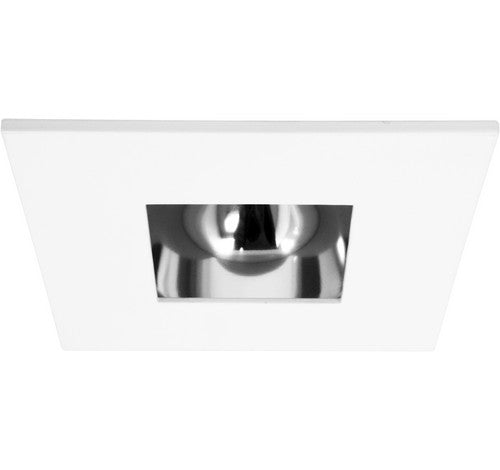 ELCO Lighting EL2382C 3" Die-Cast Square Adjustable Reflector Trim Chrome with White Ring
