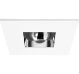 ELCO Lighting EL2382C 3" Die-Cast Square Adjustable Reflector Trim Chrome with White Ring
