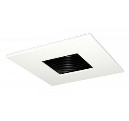 ELCO Lighting EL2384W 3" Die-Cast Square Adjustable Baffle Trim White