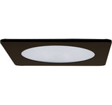 ELCO Lighting EL2412BZ 4" Square Shower Trim with Frosted Lens Bronze