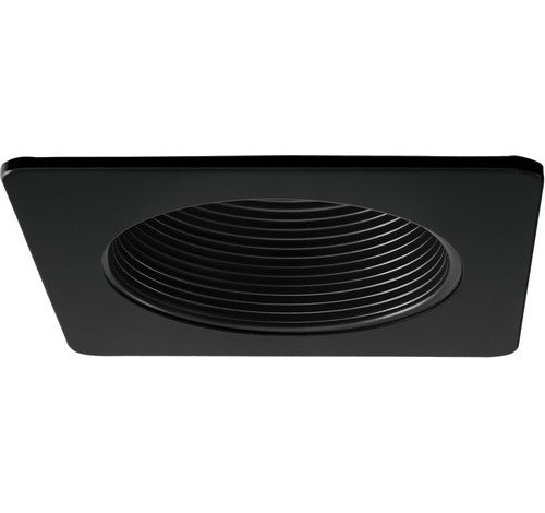 ELCO Lighting EL2424BB 4" Square Adjustable Wall Wash Baffle Trim All Black