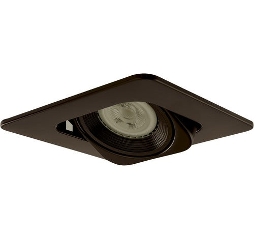 ELCO Lighting EL2440BZ 4" Square Adjustable Gimbal with Baffle Trim Bronze