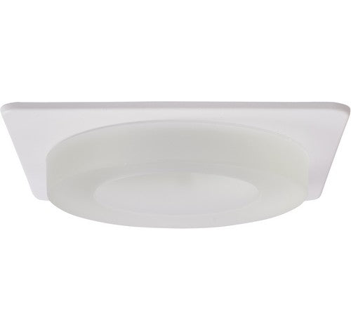 ELCO Lighting EL2452W 4" Frosted Glass Square Trim White