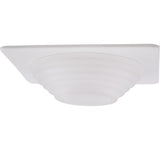 ELCO Lighting EL2453W 4" Square Frosted Stepped Glass Trim White