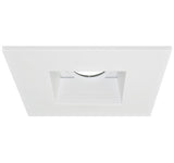 ELCO Lighting EL2484W 4" Die-Cast Aluminum Square Adjustable Baffle Trim All White