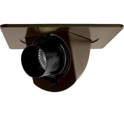 ELCO Lighting EL2487BZ 4" Square Adjustable Pull Down with Snoot Trim Bronze