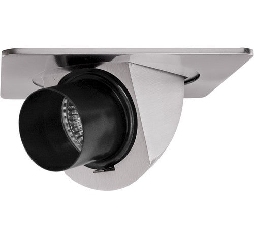 ELCO Lighting EL2487N 4" Square Adjustable Pull Down with Snoot Trim Nickel
