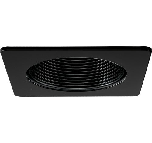 ELCO Lighting EL2493BB 4" Square Phenolic Baffle Trim All Black