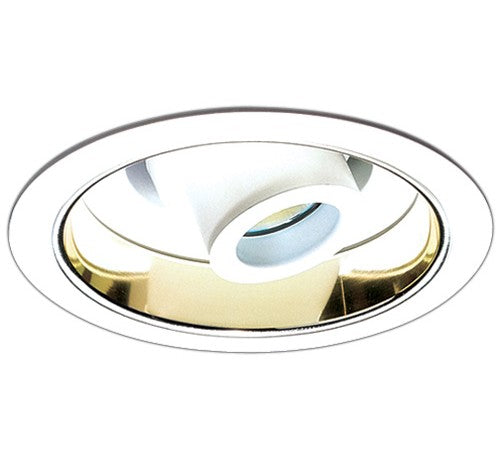 ELCO Lighting EL2511G 6" Adjustable Spot with Reflector Trim Gold with White Ring