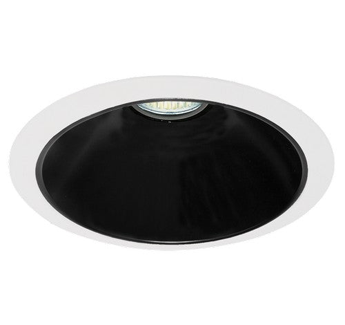 ELCO Lighting EL2516B 6" Adjustable Reflector Trim Black with White Ring