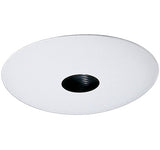 ELCO Lighting EL2529B 6" Adjustable Pinhole with Reflector Trim Black with White Ring