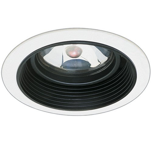 ELCO Lighting EL2575B 6" Baffle with Adjustable Gimbal Ring Trim Black with White Ring