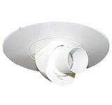 ELCO Lighting EL2587W 6" Adjustable Pull Down with Directional Snoot Trim White