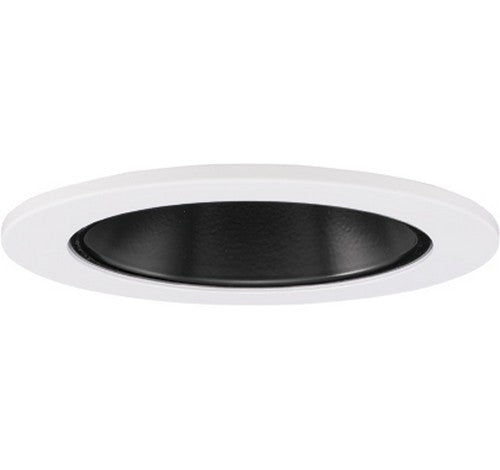 ELCO Lighting EL2621B 3" Die-Cast Adjustable Reflector Trim Black with White Ring