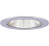 3" die-cast adjustable reflector trim in all clear finish, round shape with smooth texture, for recessed LED lighting.