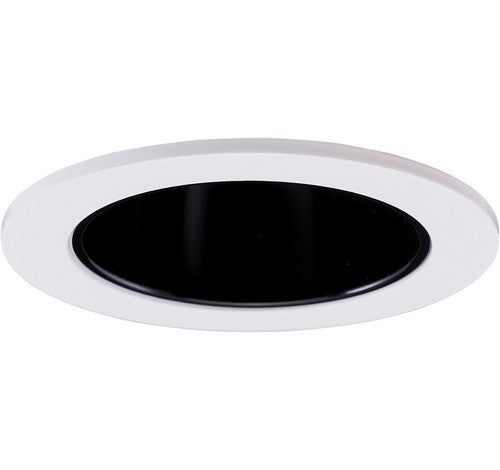 ELCO Lighting EL2622B 3" Adjustable Wall Wash Reflector Trim Black with White Ring