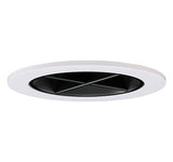 ELCO Lighting EL2644B 3" Reflector with Cross Blade Trim Black with White Ring