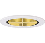 ELCO Lighting EL2644G 3" Reflector with Cross Blade Trim Gold with White Ring