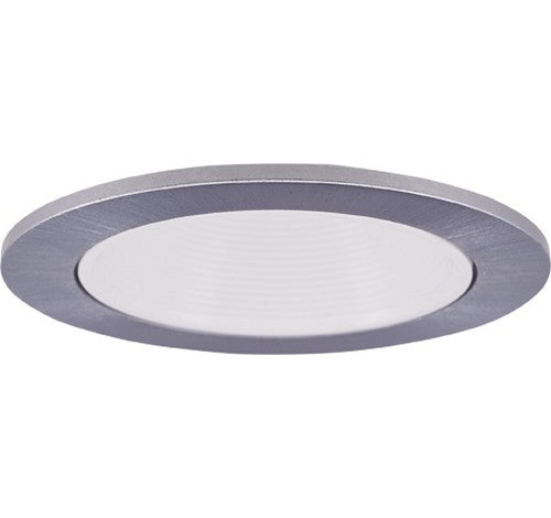 ELCO Lighting EL2693WN 3" Die-Cast Adjustable Baffle Trim White with Nickel Ring
