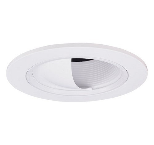 ELCO Lighting EL2695W 3" Adjustable Wall Wash Scoop with Baffle Trim White