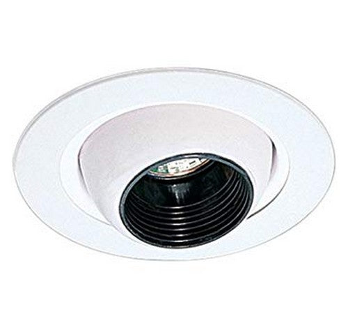 ELCO Lighting EL2698WB 3" Die-Cast Adjustable Eyeball Trim Black with White Ring - BuyRite Electric