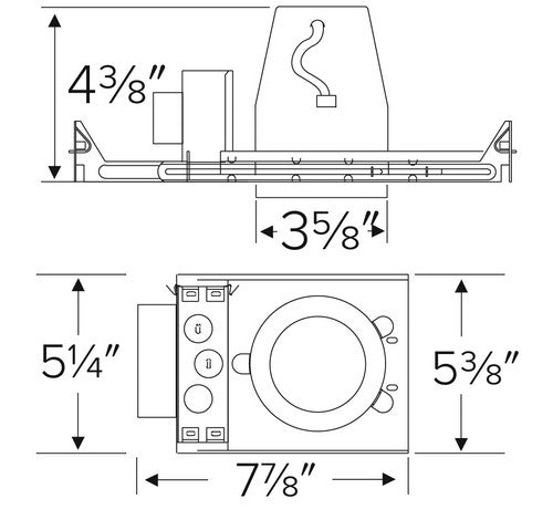 ELCO Lighting EL2699A 50W 3" Low Voltage Airtight Housing Magnetic