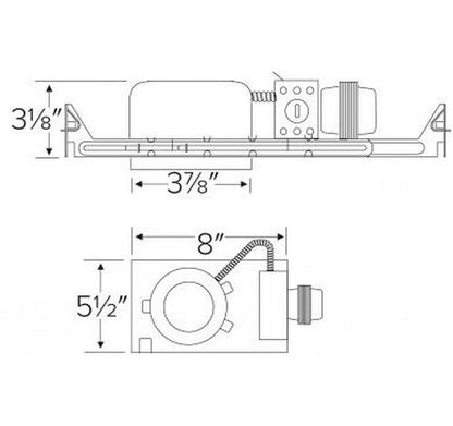 ELCO Lighting EL2699ES 50W 3" Low Voltage Shallow Housing Electronic