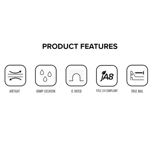 ELCO Lighting EL2699ICAS 50W 3" Low Voltage Shallow IC Housing