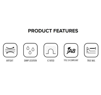 ELCO Lighting EL2699ICAS 50W 3" Low Voltage Shallow IC Housing
