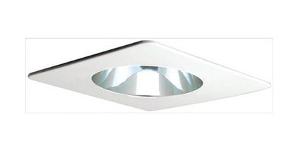 ELCO Lighting EL2999CN 4 Inch Square Trim With Reflector Clear With Nickel Ring Finish