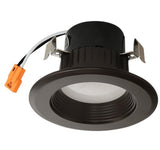 ELCO Lighting EL311CT3BZ 9W 3 Inch Round LED Baffle Insert Recessed Lighting Trim Bronze Finish 3 CCT