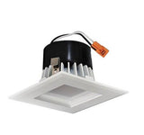 ELCO Lighting EL33127W 9W 3 Inch Square LED Baffle Insert Recessed Lighting Trim White Finish 2700K