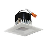ELCO Lighting EL33227W 9W 3 Inch Square LED Insert Reflector Recessed Lighting Trim White Finish 2700K