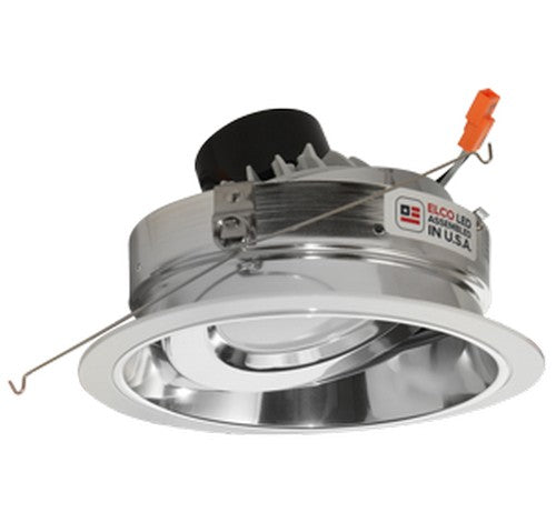 ELCO Lighting EL37727C 15W 6 Inch Round LED Adjustable Phenolic Reflector with PAR30 Gimbal Insert Chrome Finish 2700K 1050lm