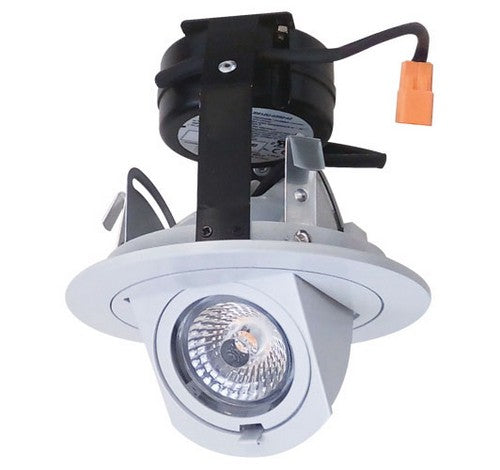 ELCO Lighting EL39727B 10.8W Black 3 Inch Round LED Adjustable Pull Down Insert Black Finish 2700K