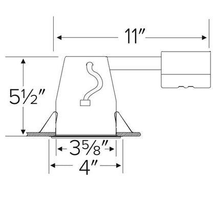 ELCO Lighting EL39LDRICA 12W 3 Inch Remodel Housing