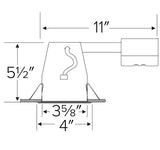 ELCO Lighting EL39LDRICA 12W 3 Inch Remodel Housing