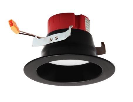 Elco Lighting EL415CT5BB 12W 4 Inch Five-Color Temperature Switch LED Reflector Inserts Black Finish 5 CCT Switch