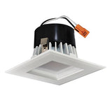 ELCO Lighting EL441CT5W 4 Inches Square LED Baffle Insert, Watt 11W, Lumens 700lm White Finish